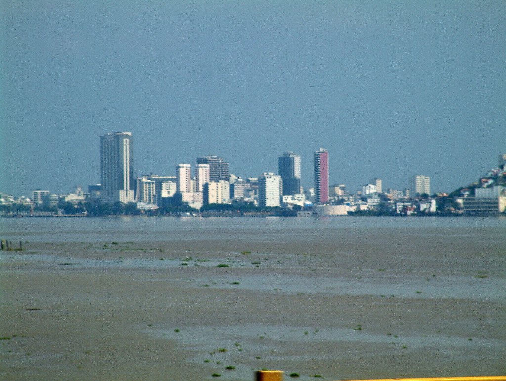 01-Guayaquil from the bridge over the Guayas river.jpg - Guayaquil from the bridge over the Guayas river
